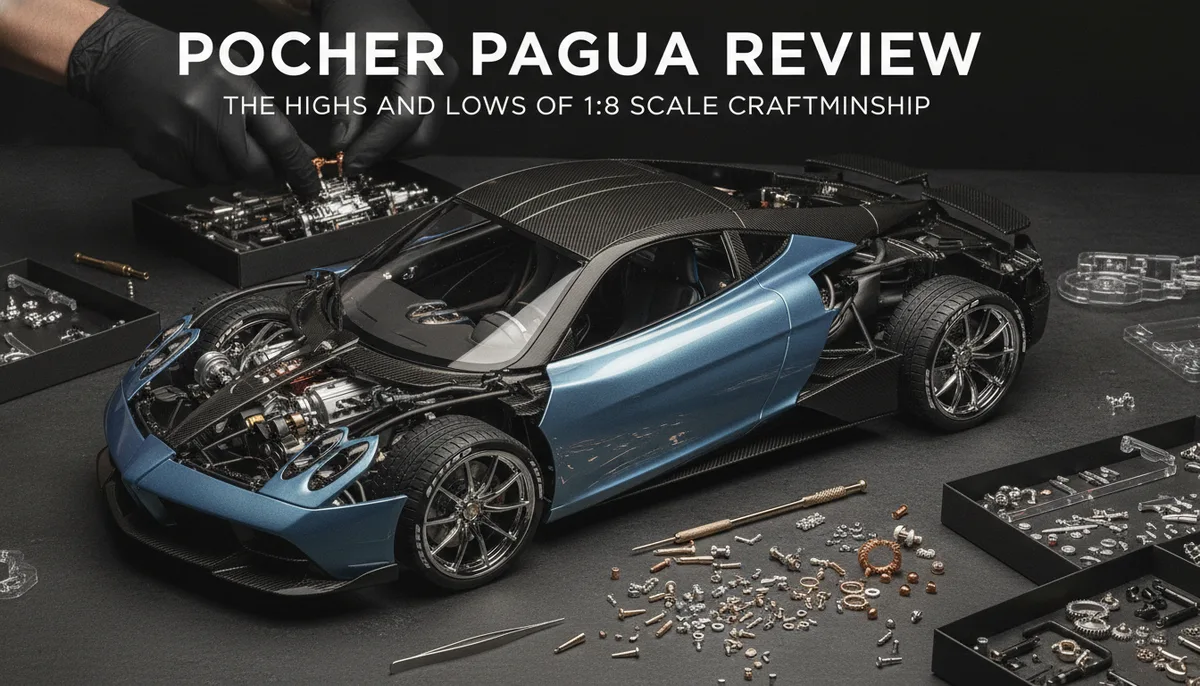 Pocher Pagani Utopia Review: The Highs and Lows of 1:8 Scale Craftsmanship visual summary